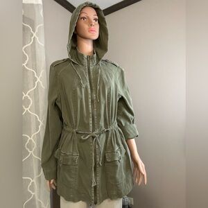 Torrid Sage Utility Jacket with Hood